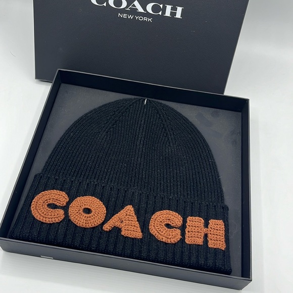 Coach Boxed Merino Wool Beanie - Picture 1 of 6